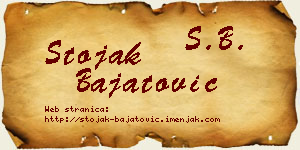Stojak Bajatović vizit kartica